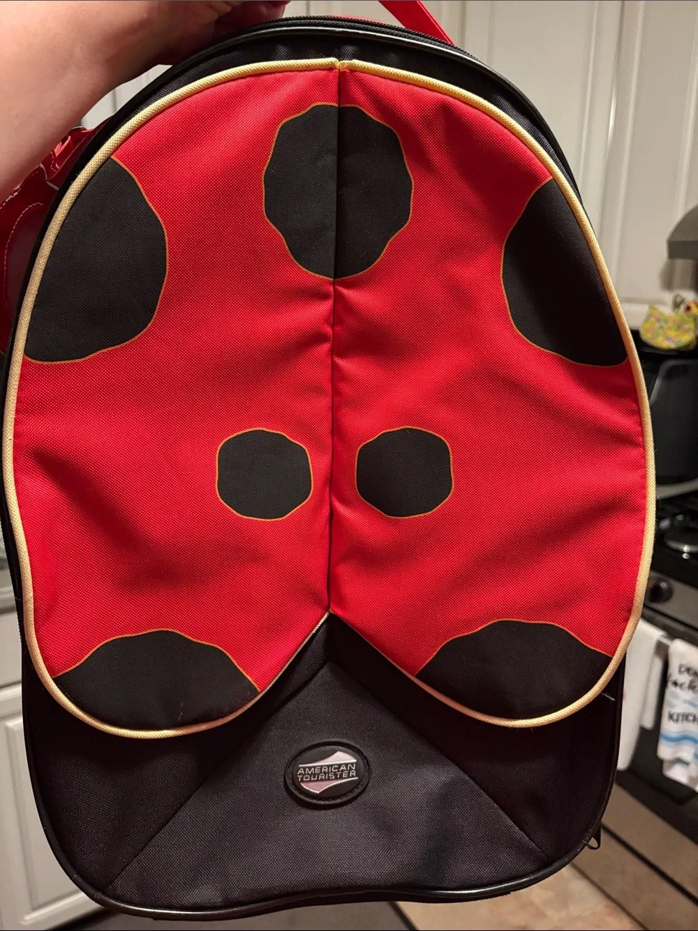 American Tourister Kids Ladybug Backpack on wheels